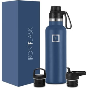 Insulated Stainless Steel Sports Water Bottle with 3 Lids product image