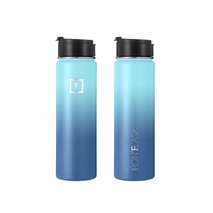 Durable and Insulated Stainless Steel Water Bottle with Wide Mouth and Straw Lid product image
