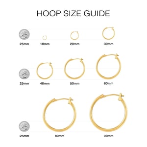 Italian 14K Gold Twisted Hoop Earrings product image