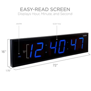 Large Digital Clock with Stopwatch and Timer product image