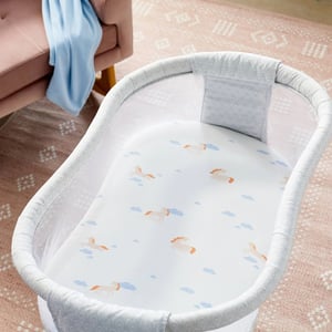 Soft and Cozy Bassinet Sheets with Unicorn and Apricot Designs product image