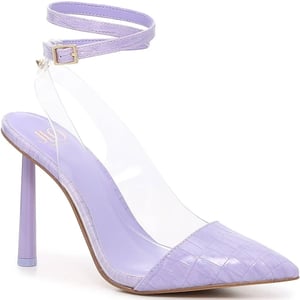 Stylish Dark Purple Heels with Ankle Strap by Jennifer Lopez product image