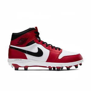 White Nike Air Jordan 1 Retro TD Football Cleats for Men product image