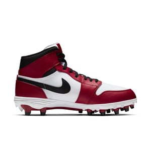 White Nike Air Jordan 1 Retro TD Football Cleats for Men product image