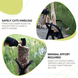 Easy and Safe Kindling Splitter for Camping and Home Use product image
