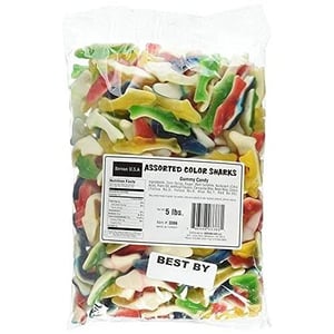 Assorted Gummy Sharks - 5 Pound Bag for Parties and Beach Themes product image
