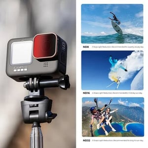 GoPro Hero Camera 4-in-1 Filter Kit: ND8, ND16, ND32, CPL for Enhanced Images product image