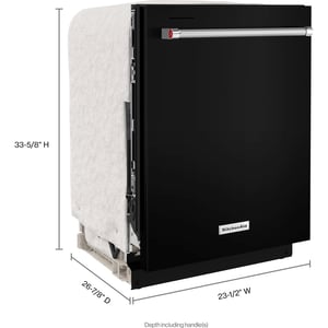 KitchenAid Dishwasher with Extra Utensil Rack and Heat Dry Option - Black product image