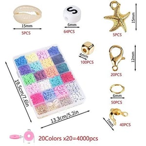 All-in-One Flat Clay Beads Jewelry Making Kit product image