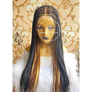 Medium Knotless Box Braids Wig with HD Lace product image