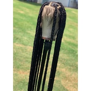 Large Knotless Braids Lace Wig for Black Women product image