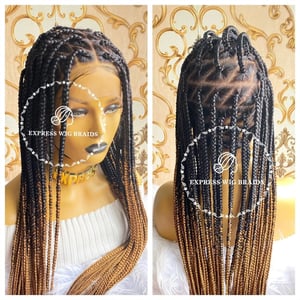 Knotless Braids Wig – Swiss Lace Virgin Hair, 28 inches, Diamond Style product image