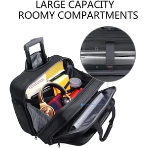 Stylish and Capacious Rolling Laptop Bag for Women with RFID Protection product image