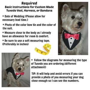 Formal Wedding Dog Tuxedo with Custom Fit and Accessories product image