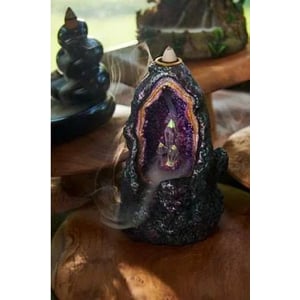 LED Crystal Tower Backflow Incense Burner for Meditation and Relaxation product image