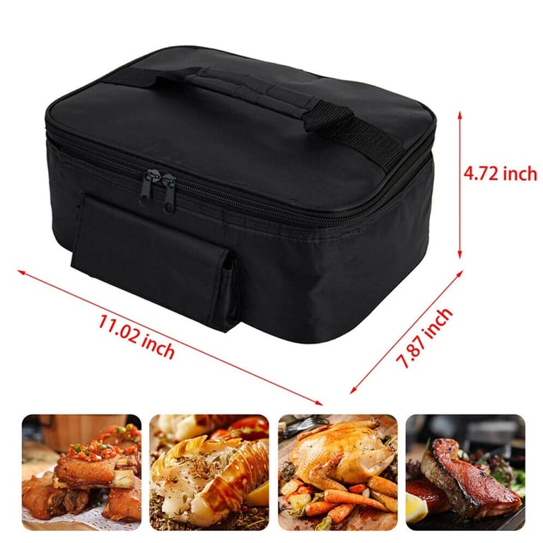 Portable Electric Heated Heating Lunch Box 24V Car Mini Microwave Oven  Lunch Bag