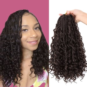 14 Inch Bohemian Goddess Box Braids with Curly Ends product image