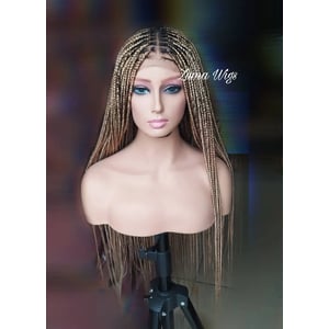Natural-Looking Small Knotless Braids Wig product image