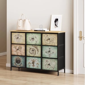 Multifunctional 9-Drawer Dresser for Bedroom and Nursery Storage product image