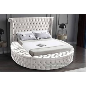 Luxus Velvet King Size Bed with Deep Button Tufting and Storage product image