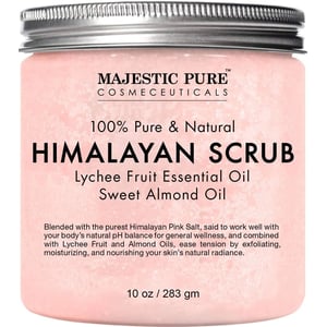 Revitalizing Himalayan Salt Body Scrub with Lychee Oil - 10 oz product image