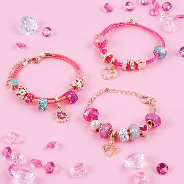 Make It Real Bracelet Making Kit: Halo Charms, Think Pink product image