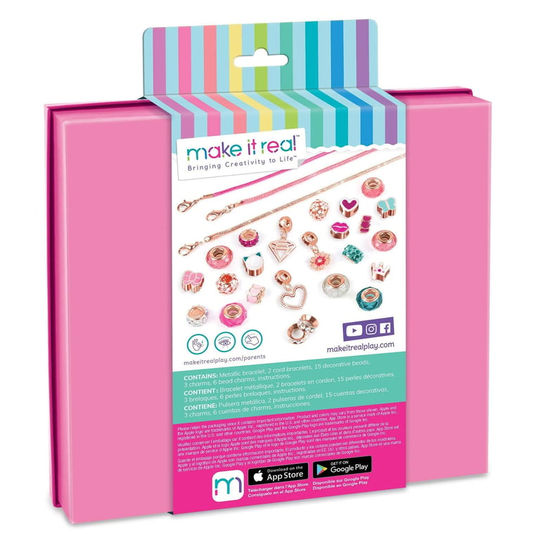 Make It Real Bracelet Making Kit: Halo Charms, Think Pink product image