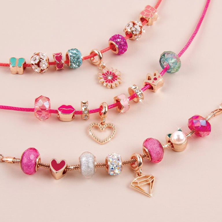 Make It Real Think Pink Halo Charms Bracelets Kit product image