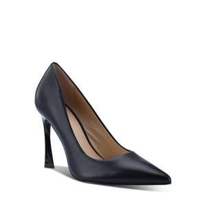 Stylish Dark Purple Pointed Toe Pumps with Tall Heel product image