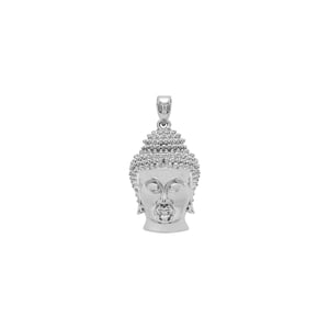 Elegant 18K White Gold Buddha Pendant Necklace product image