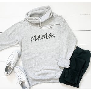 Cozy Mama Cowl Neck Fleece Sweatshirt for Mother's Day product image