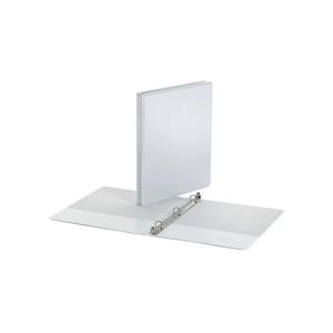 Member's Mark 1/2" Round-ring View Binder, White, PVC-free and 100% Recycled Material product image
