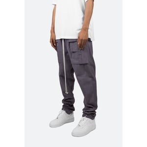 Relaxed Fit Grey Cargo Pants with Drop Crotch product image
