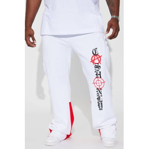Stylish White Flare Sweatpants for Men by Fashion Nova product image