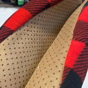 Men's Plaid Buffalo Block Slipper Socks - Red/Black L/XL product image
