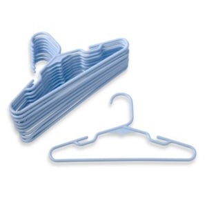 Durable Plastic Children's Clothes Hangers (10 Pack) - Perfect for Kids' Wardrobe Organization product image