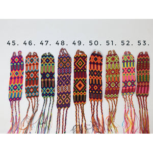 Handwoven Rainbow Friendship Bracelet - 2 Inches Wide product image