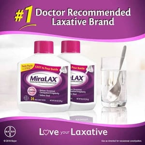 Miralax Powder Laxative for Fast and Gentle Constipation Relief product image