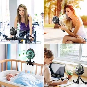 Rechargeable Handheld Misting Stroller Fan with USB product image