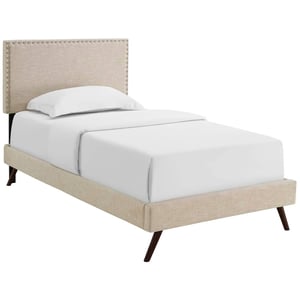 Elegant Round Splayed Legs Platform Bed product image