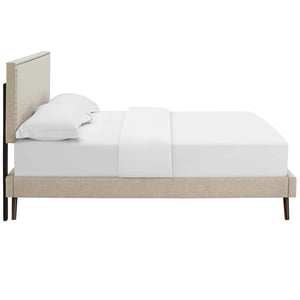 Elegant Round Splayed Legs Platform Bed product image