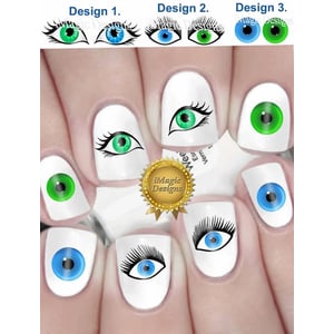 Evil Eye Water Slide Nail Decals for Easy Application product image