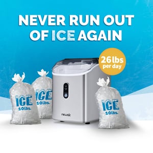 NewAir Countertop Nugget Ice Maker - 26 Lbs/Day, Compact and Fast product image
