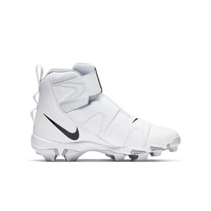 White Nike Kids' Force Savage Shark 2 Mid Football Cleats product image