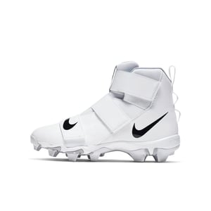 White Nike Kids' Force Savage Shark 2 Mid Football Cleats product image