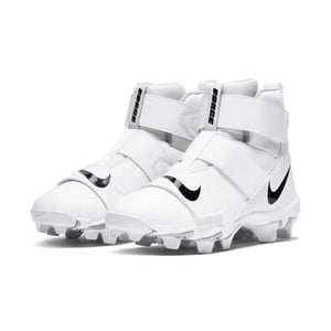 White Nike Kids' Force Savage Shark 2 Mid Football Cleats product image