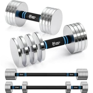 Upgraded Adjustable Dumbbell Set with Barbell Attachment for Home Gym Workout product image