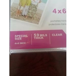Office Depot Clear Pocket Protectors, 4x6 Inches, Pack of 10 product image