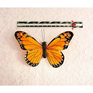 Elegant Orange Feather Butterfly Decorations (12 Pack) product image