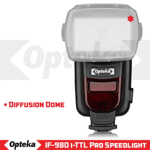 Nikon-Compatible Auto-Focus Speedlight with LCD Display and Multi-Position Tilt Head product image